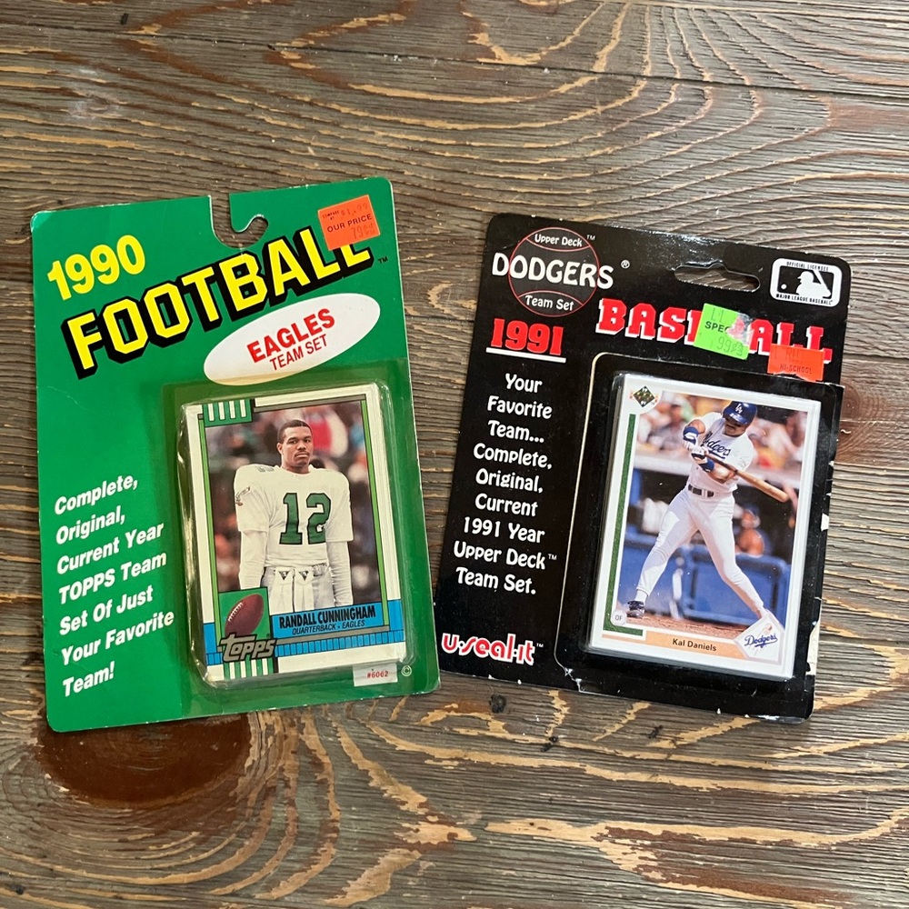 1990 Football and 1991 Baseball Card Sets